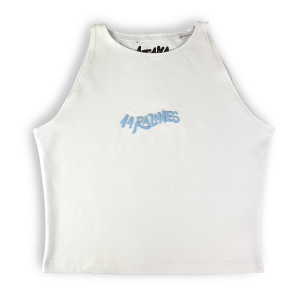Camiseta crop top 11 Razones blanca
